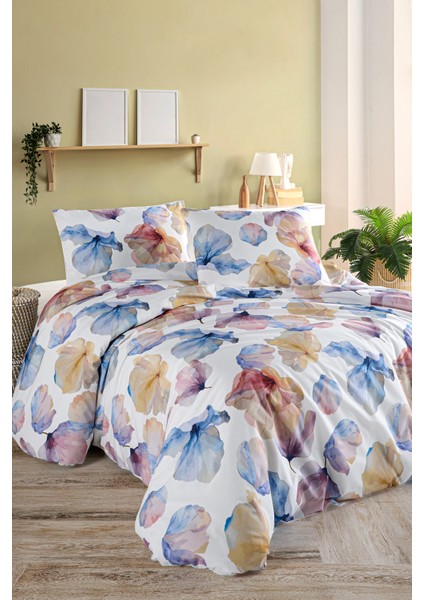 Nevresim Takımı Çift Kişilik, Lastiksiz Çarşaf, Yastık Kılıfı, %100 Pamuklu