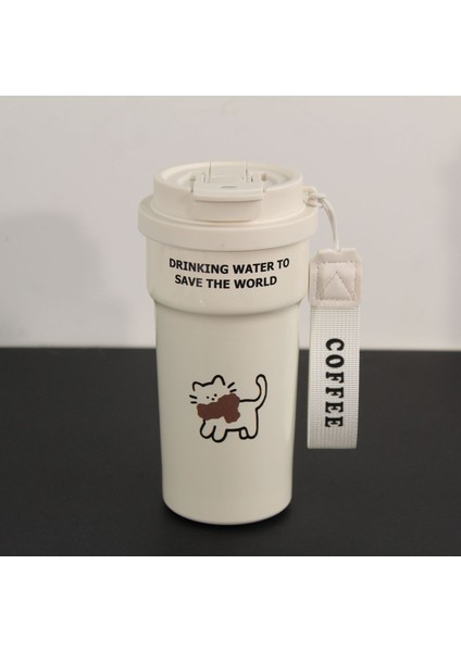 Karikatür Termal Kupa Sevimli Kahve Kupa (Yurt Dışından)