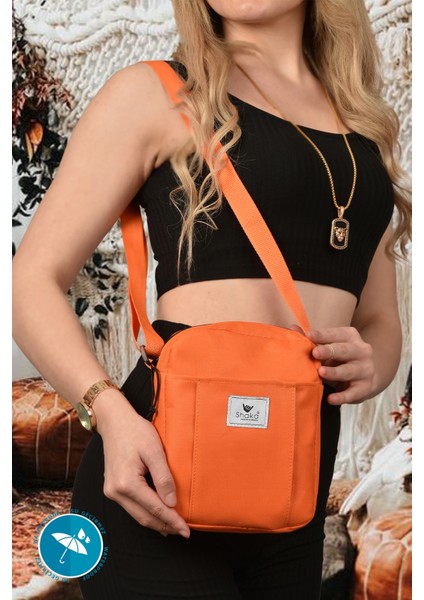 Turuncu U9 İmperteks Kumaş ,Fermuarlı ,2 Bölmeli ,Ayarlanabilir Askılı, Kol Ve Omuz Çantası fırsatları