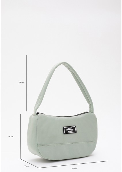 Yeşil U11 Kanvas Kumaş, Fermuarlı Tek Bölmeli , Baget Model El, Kol Ve Omuz Çantası fiyatları