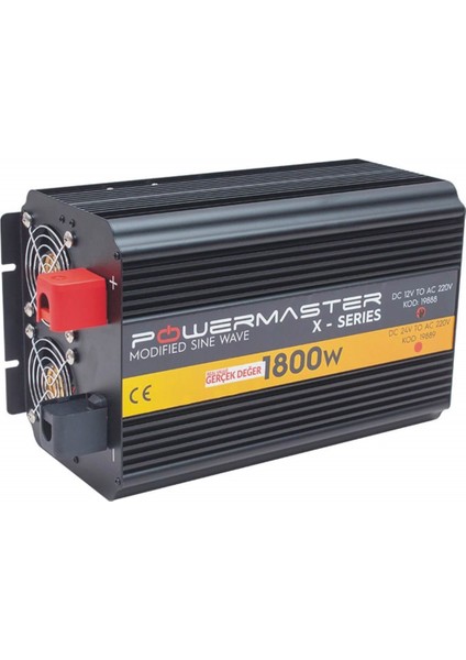 Pwr1800-12 Çift Digital Ekranlı 12 Volt 1800 Watt Modified Sinus İnverter-19888