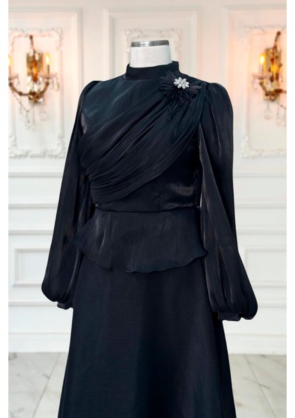 Gaye Abiye Elbise Siyah modelleri