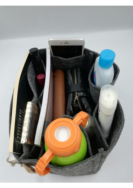 Tek Suluklu Canta Icı Duzenleyıcı Fume Renk