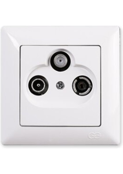 Vısage Beyaz Uydu Prizi Geçişli Sat-Tv-Radyo indirimleri