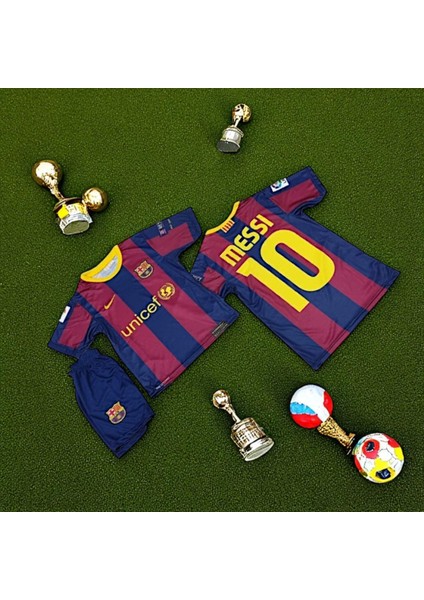 Barcelona 2011 Messi Efsane Şortlu Çorap Çocuk Forması modelleri