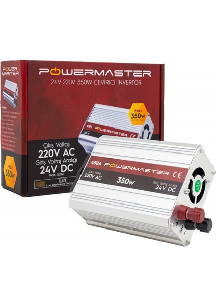 24 Volt 350 Watt Modified Sinus İnverter PM-4504 fiyatları