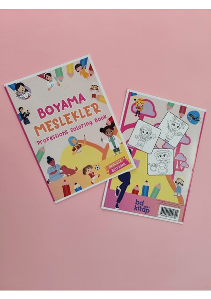 Eğlenceli Meslekler Boyama Kitabı 2 - Ingilizce Öğrenme ve Eğlence modelleri