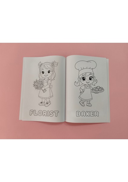 Eğlenceli Meslekler Boyama Kitabı 2 - Ingilizce Öğrenme ve Eğlence indirimleri
