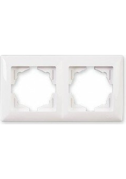 Vısage Beyaz Ikili Çerçeve