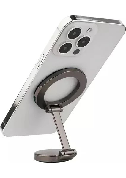 Katlanabilir Magsafe Mıknatıslı 360 Derece Dönen Metal Mini Araç Içi Telefon Tutucu modelleri