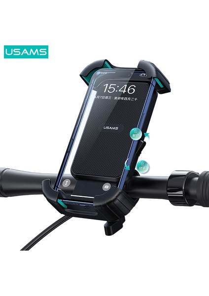 ZJ078 Ayarlanabilir 360° Dönen Motor/bisiklet Telefon Tutucu - Su Geçirmez, Kaymaz