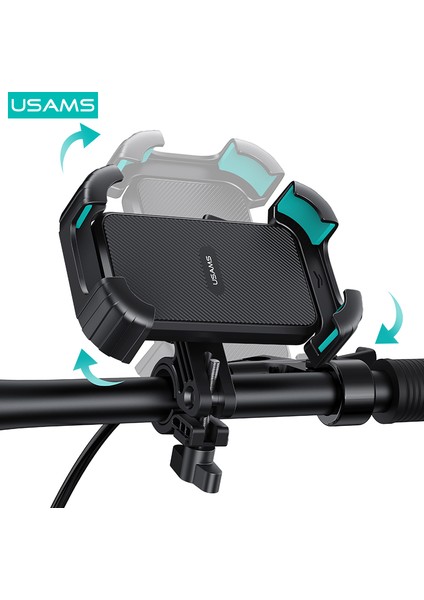 ZJ078 Ayarlanabilir 360° Dönen Motor/bisiklet Telefon Tutucu - Su Geçirmez, Kaymaz