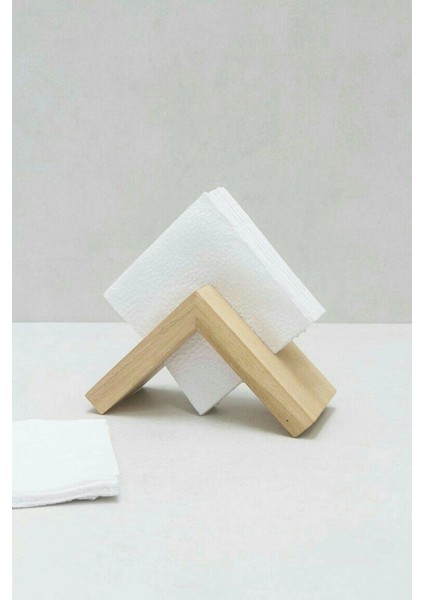 Ahşap Modern Peçetelik - Woodenzo
