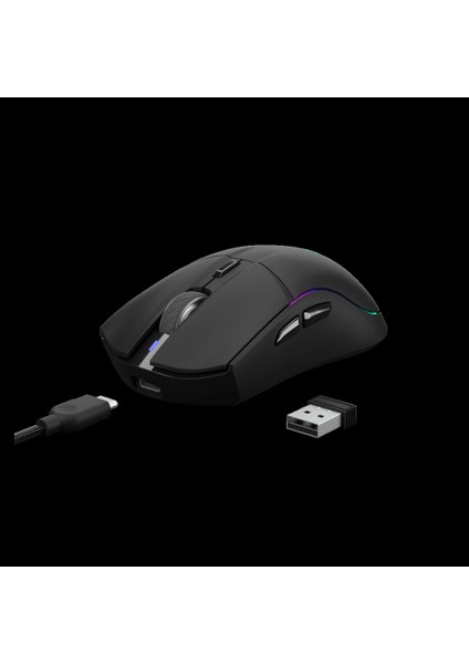 Teknoteg - Rsr - Gamdıas Hades M3, Rgb Aydınlatma, Kablosuz, Bluetooth ve Kablolu Bağlantı, 7 Tuşlu, Şarj Edilebilir, Type-C, Gaming Mouse, 10000DPI, Siyah fiyatları