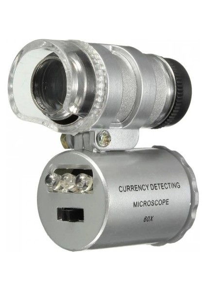 Iphone5 Için Uyumlu Kapaklı Lens Mikroskop Taşınabilir Mini Cep Boyutu LED Mikroskop NO.9882IP5II indirimleri