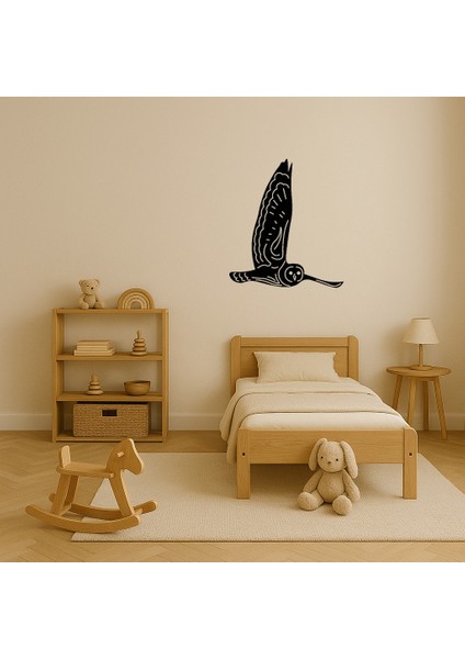 Uçan Baykuş Temalı Mdf Sanat Tablosu - ALVN2052-3728 modelleri
