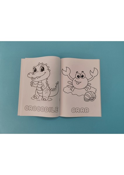 Çocuklar Için Hayvanlar Boyama Kitabı 1 - Ingilizce Isimlerle Eğitici indirimleri