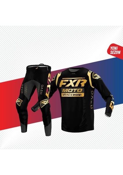 Fxr Siyah Altın Jersey Pantolon Takımı