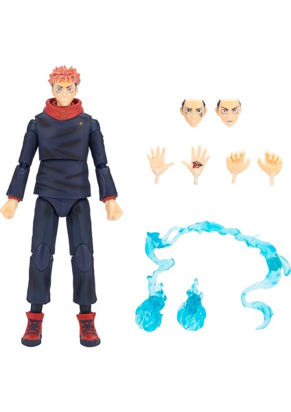 Jujutsu Kaisen Yuji Itadori 16CM Action Figür | Total Anime Koleksiyonu | Ekstra Parçalı Eklemleri Oynar Anime Figürü modelleri