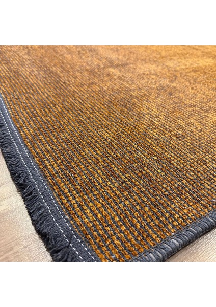Kilim Turuncu Kaymaz Tabanlı Yıkanabilir Düz Renk Halı fiyatları