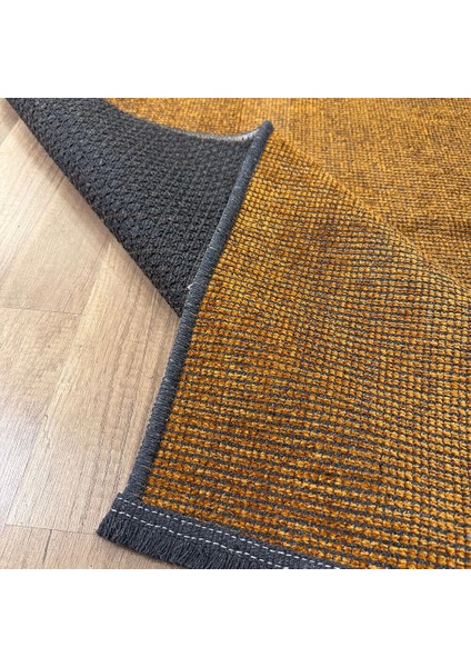 Kilim Turuncu Kaymaz Tabanlı Yıkanabilir Düz Renk Halı fırsatları