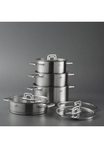Montreal 8 Parça Mat Çelik Tencere Seti