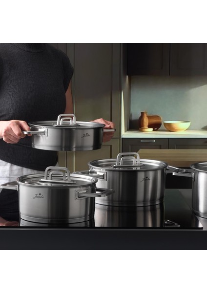 Montreal 8 Parça Mat Çelik Tencere Seti modelleri