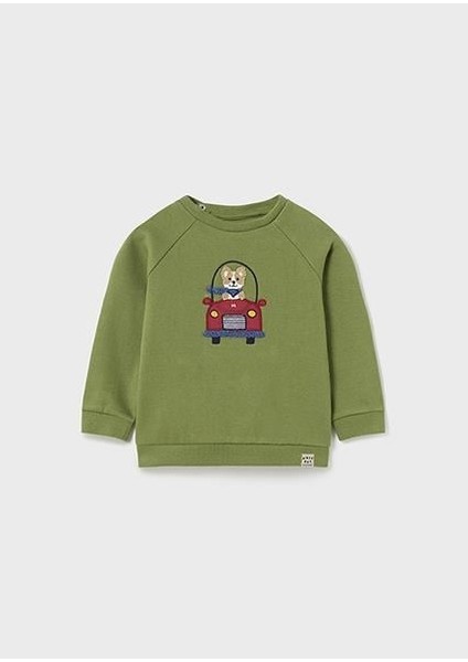 Erkek Bebek Yeşil Kazak