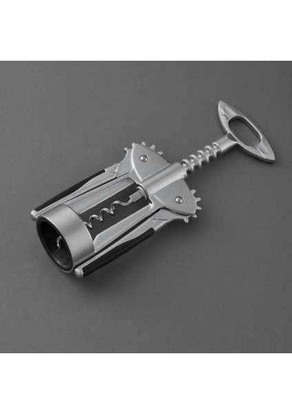 Shark Metal Gövdeli 18 cm Gümüş Renk Ergonomik Tasarımlı Şarap Tirbuşonu modelleri