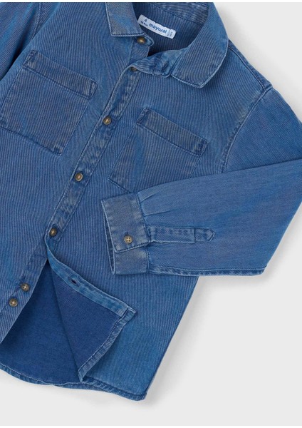Erkek Çocuk Uzun Kol Denim Gömlek fırsatları