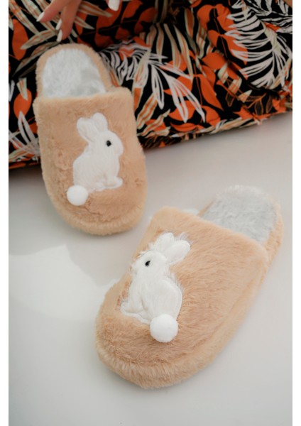 Kadın Ev Terliği Peluş Terlik Çeyiz ve Bohça Terliği Ses Yapmaz Kalın Taban fırsatları