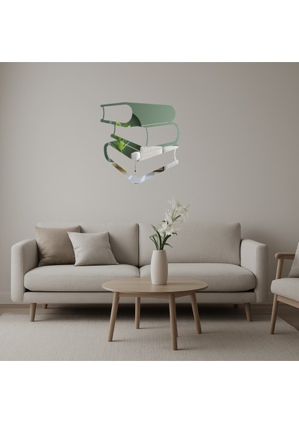Özgür Kitaplar Dekoratif Aynalı Tablo - LORCE4139-2471