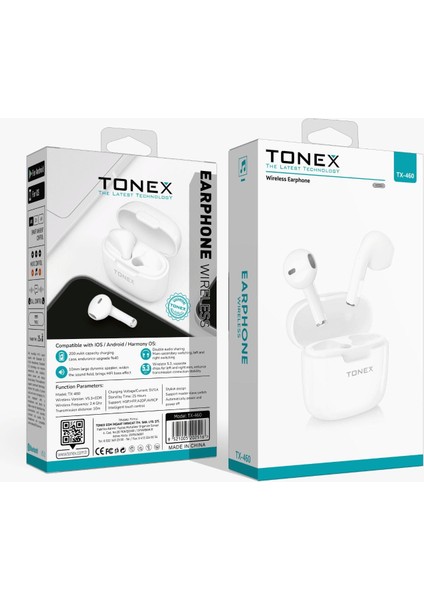 TX-460 Bluetooth Kulaklık Kablosuz V5.3+Edr - Beyaz