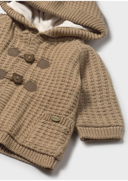 Newborn Erkek Bebek Peluş Astarlı Triko Hırka modelleri