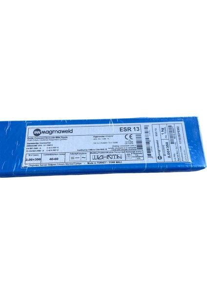 Esr 13 Elektrod 2.00 x 350 Rutil 6013 2mm Ince 79 Adet