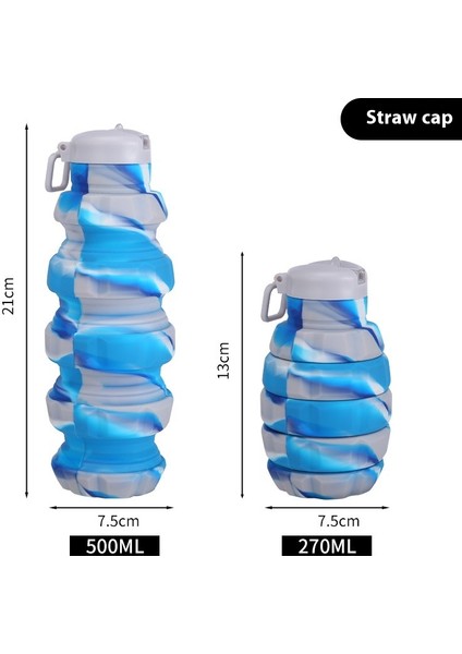 Silikon El Bombası Katlanır Su Şişesi Doğa Sporları Su Şişesi Kurı (Yurt Dışından)