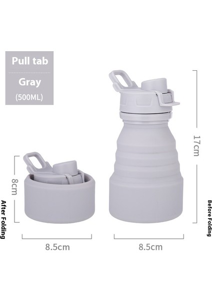 Çocuk Kupa Silikon Katlanır Spor Su Şişesi Açık Seyahat Kupa Geri Çekilebilir (Yurt Dışından)