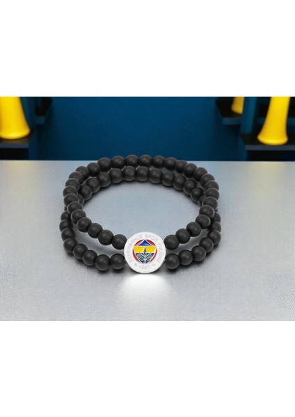 Fb Logo Çiftli Mat Onix Doğaltaş Bileklik fırsatları