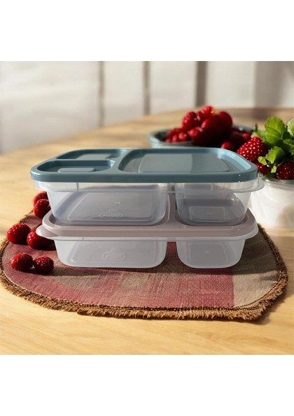 3 Bölmeli Saklama Kabı – 2’li Set modelleri