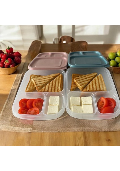 3 Bölmeli Saklama Kabı – 2’li Set fırsatları