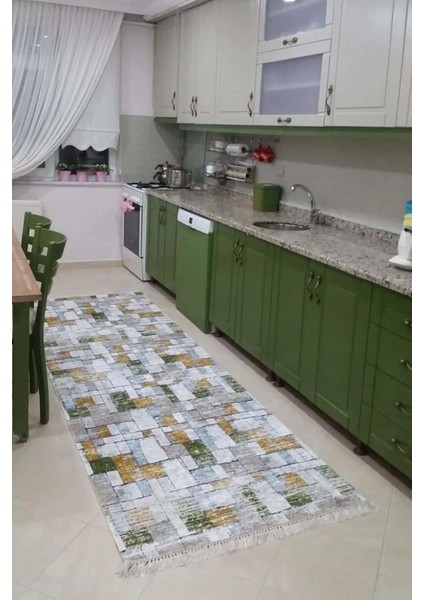 Mutfak Halısı – Kaymaz Dot Tabanlı, Yumuşak Dokulu, Yıkanabilir, Modern Tasarım (Alaçatı) fiyatları