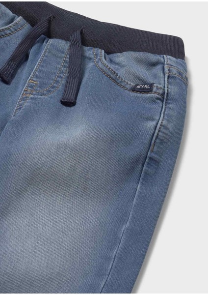 Erkek Bebek Lastik Belli Yumuşak Kot Pantolon modelleri