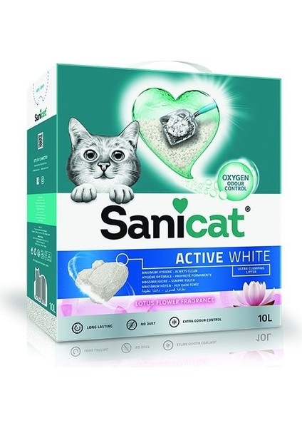 Active White Lotus Ultra Topaklanan Kedi Kumu 10lt