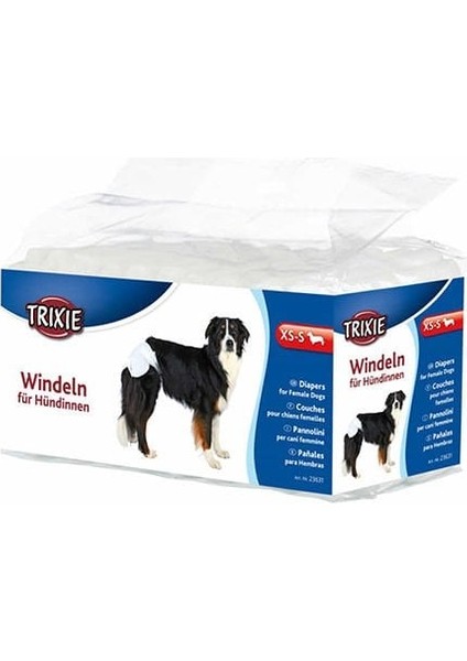 Köpek Külot ve Pedi XSmall-Small -20-28cm,12Adet