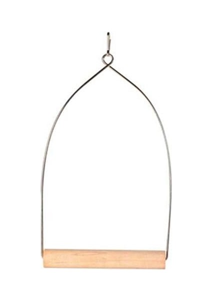 Kuş Ahşap Metal Askılı Tünek 10 5x22 5 Cm