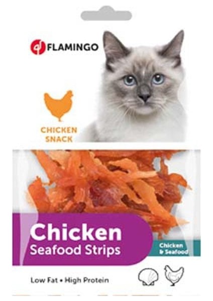 Tavuklu ve Deniz Mahsullü Yumuşak Kedi Ödül Maması 85gr