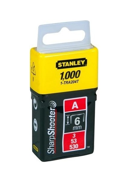 1-TRA204T A Serisi Hafif Hizmet Zımba Teli 6 mm