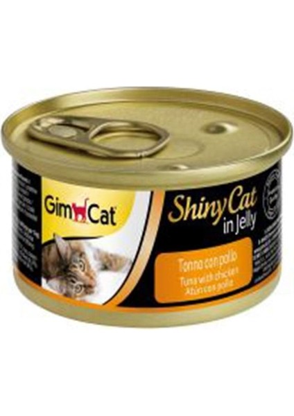 Shiny Cat Ton Balıklı ve Tavuklu Konserve Mama 70 Gr