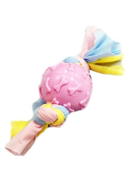 Puppy Toys Pembe Kemik Des.Top Diş Kaş.Oy.