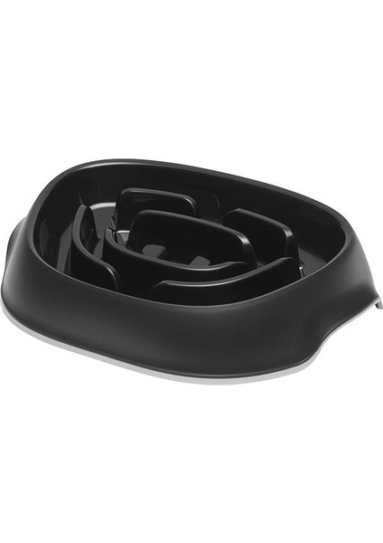 Slomo Hızlı Yeme Önleyici Mama Kabı Siyah 950ml